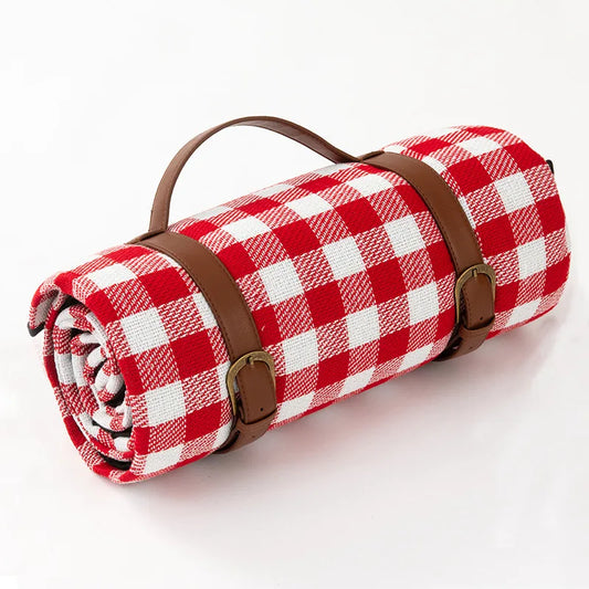 Foldable Plaid Outdoor Picnic Blanket
