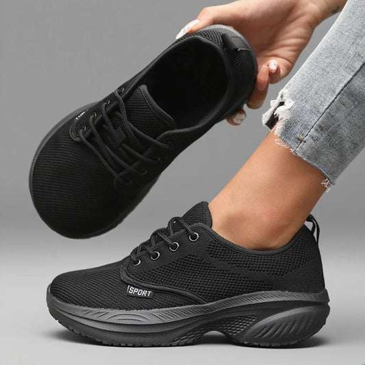 Women's Thick Sole Wide Toe Barefoot Walking Shoes