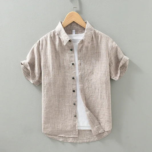 Relaxed Woven Camp Collar Shirt