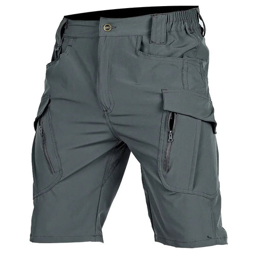 Tactical Cargo Shorts With Zip Side Pockets