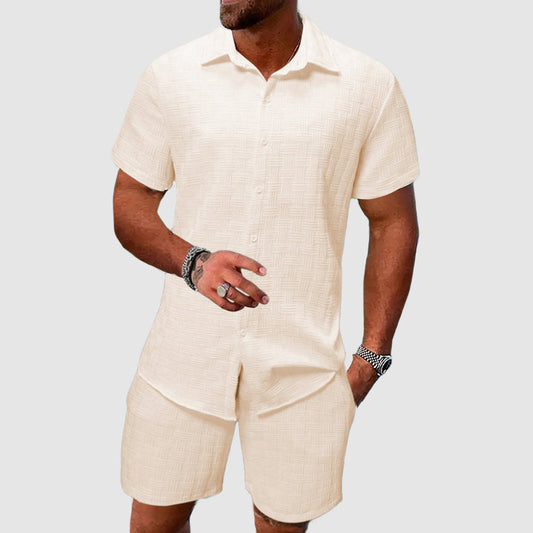 Men's Lightweight Shirt and Shorts Duo Set