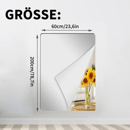 Self-Adhesive Shatterproof Flexible Mirror Sheet