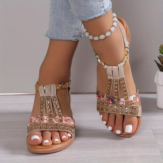Cushioned Orthopedic Wedge Sandals With Soft Sole