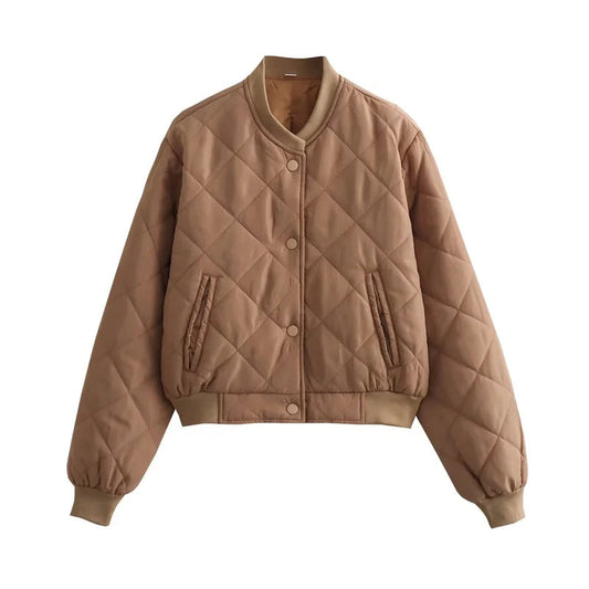 Women's Quilted Lightweight Bomber Jacket