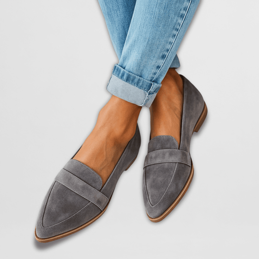 Pointed Toe Penny Loafers Slip On Flats