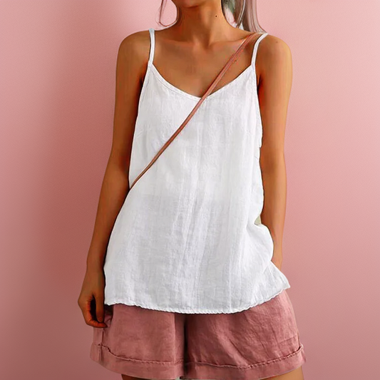 Relaxed Round Neck Sleeveless Camisole Top