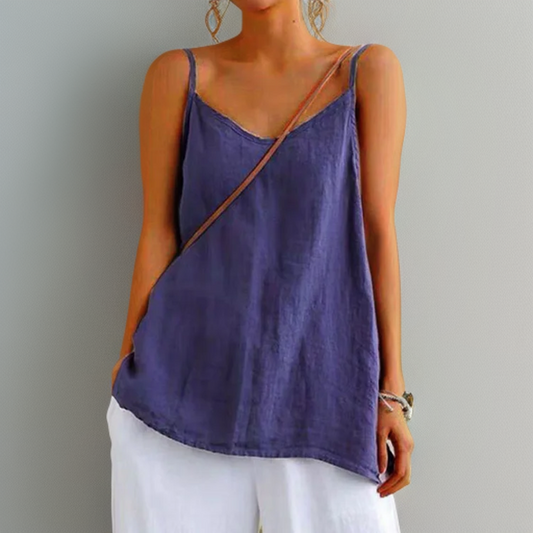 Relaxed Round Neck Sleeveless Camisole Top