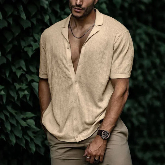 Lightweight Linen Button-Up Summer Shirt