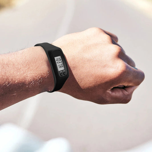 Simple Digital Pedometer Step Counter Watch