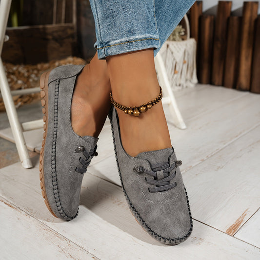 Cushioned Supportive Moccasins With Non-Slip Sole