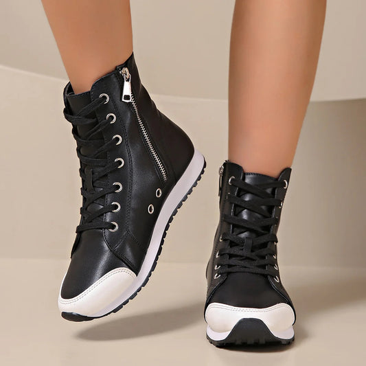 Orthopedic High-Top Sneaker with Removable Insole