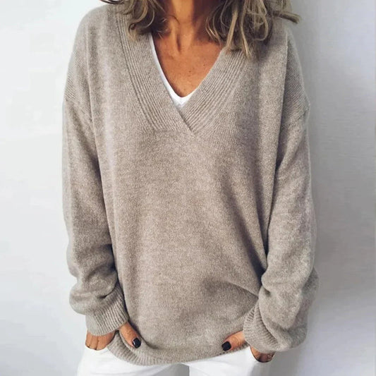 Sofia Cashmere V-Neck Relaxed Fit Jumper
