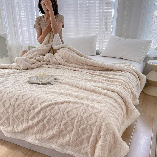 Sherpa Weighted Blanket With Glass Bead Fill