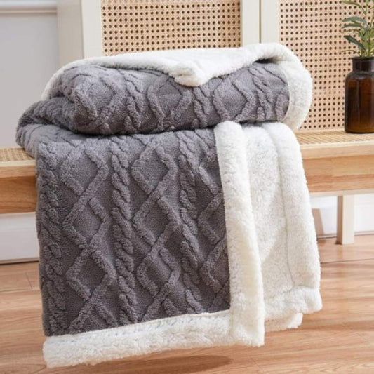 Sherpa Weighted Blanket With Glass Bead Fill