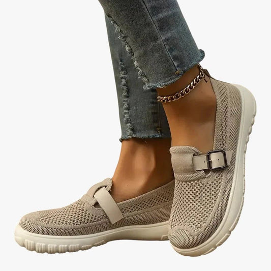 Breathable Mesh Orthopedic Hook and Loop Slip-On Shoes