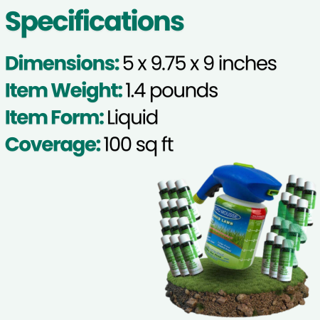 Spray On Grass Seed Lawn Repair Mousse