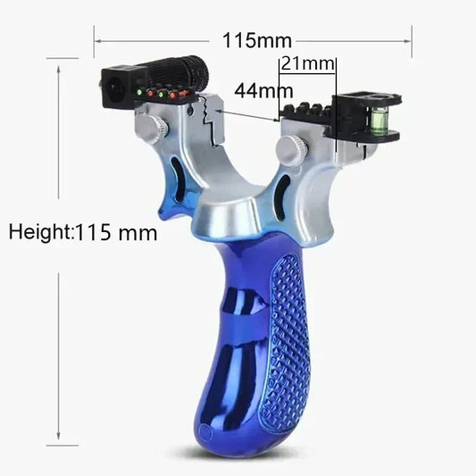 Precision Slingshot With Laser Sight And Level