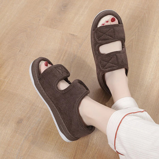Extra Wide Adjustable Strap Comfort Sandals
