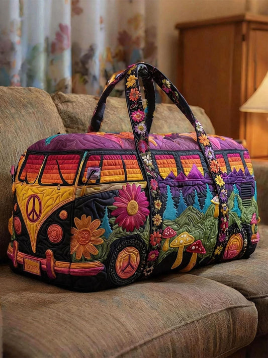 Quilted Travel Duffle Weekender Bag