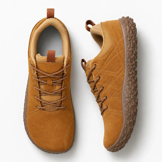 Orthopedic Suede Barefoot Hiking Trainers