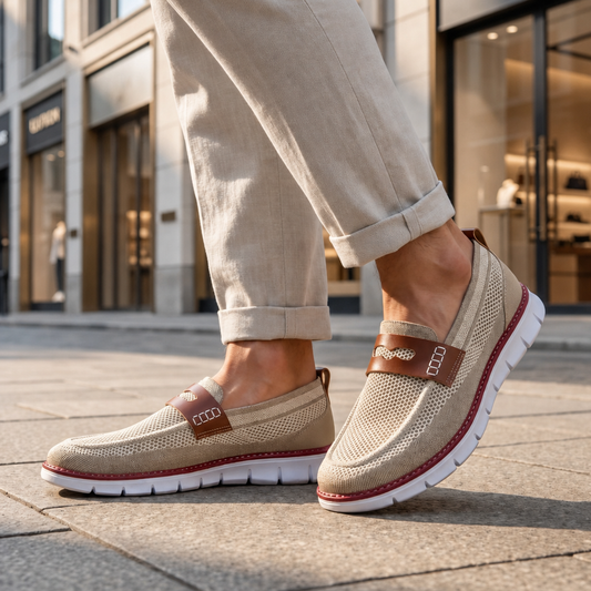 Men's Breathable Mesh Penny Loafers