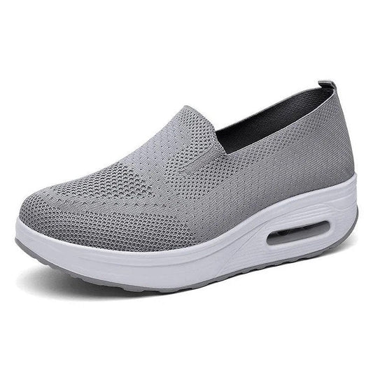 Laceless Slip-On Orthopedic Sneakers with Air Cushion Heel