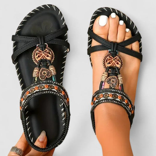 Contoured Footbed Sandals With Secure Heel Cap