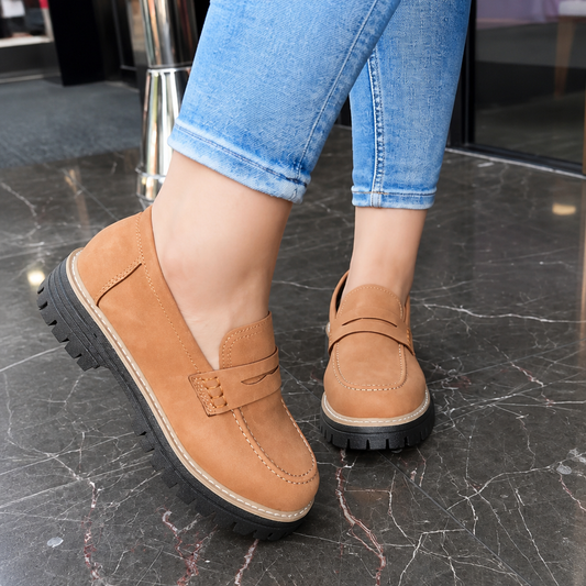 Chunky Platform Slip-On Loafers