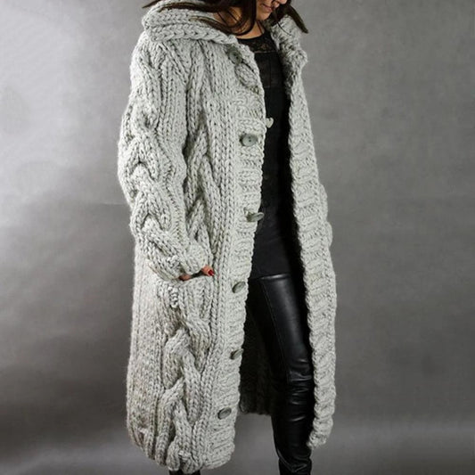 Women's Cosy Knit Longline Coat