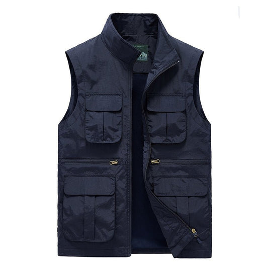 Quick Dry Six Pocket Travel Gilet for Hiking