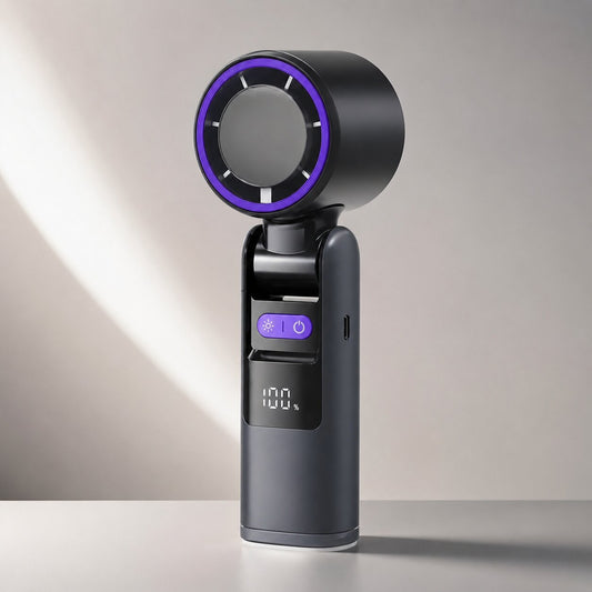 Handheld Fan with Built-In Torch