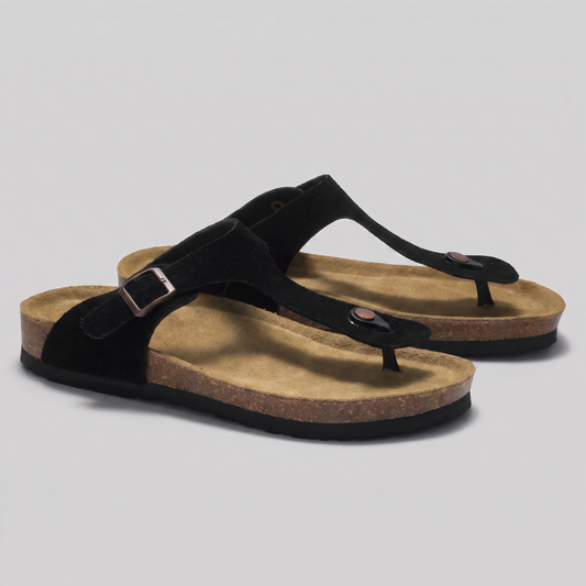 Buckle Strap Toe Post Sandals For Men