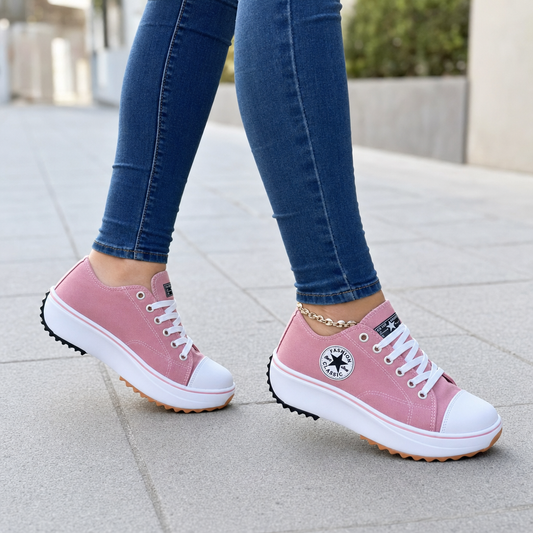 Orthopedic Lace-Up Sneakers for Women - lifestyle shot