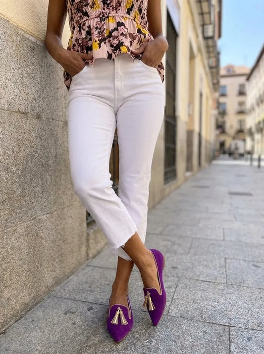Tassel Detail Classic Slip-On Loafers