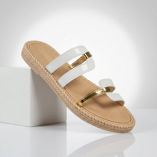 Women's Cushioned Multi-Strap Slide Sandals