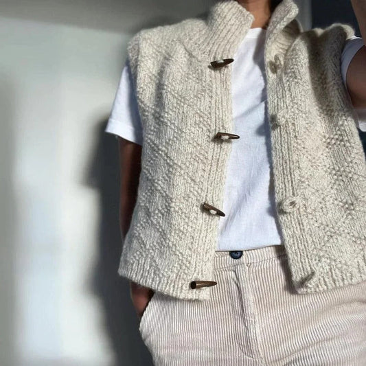 Structured Sleeveless Layering Vest for Women