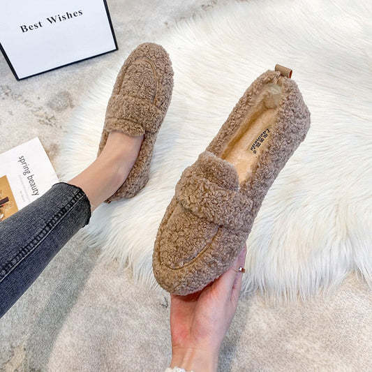 Women's Warm Wool Winter Slippers