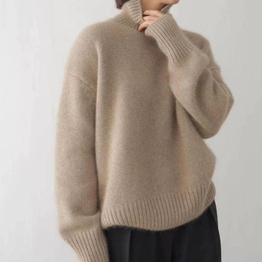 Turtleneck Knit Sweater for Women