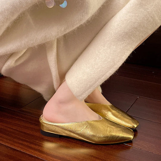 Lightweight Round-Toe Slip-On Everyday Mules