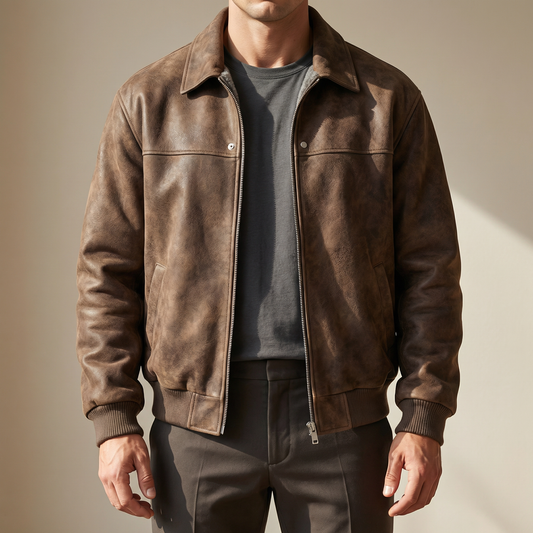 Tailored Lambskin Leather Jacket