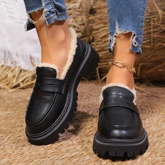 Slip-On Chunky Platform Loafers