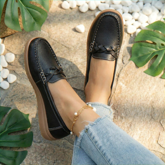 Wide Fit Slip-On Orthopedic Loafers With Arch Support