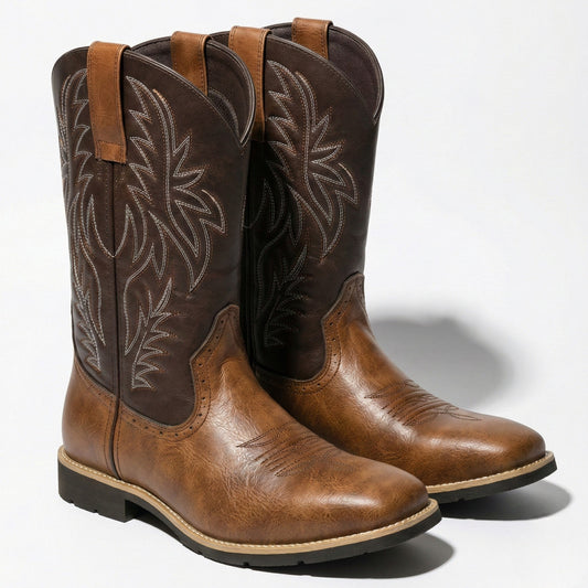 Men's Embroidered Western Cowboy Boots