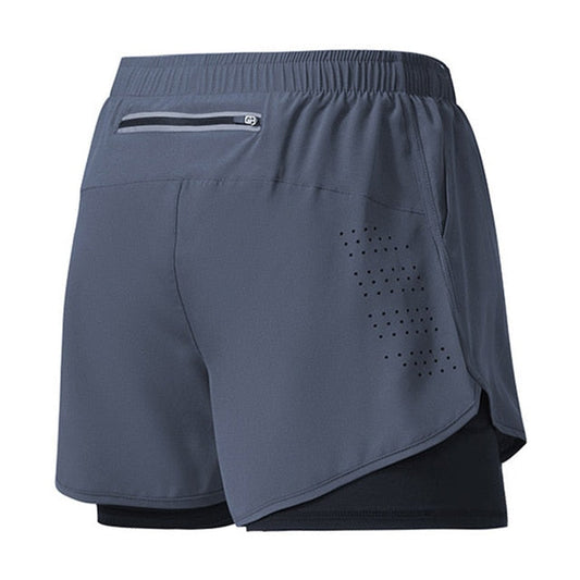 Men's Quick Drying Running Shorts with Zip Pockets