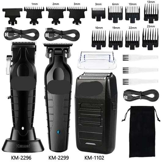 Men's Cordless USB Hair Clipper and Shaver Grooming Kit