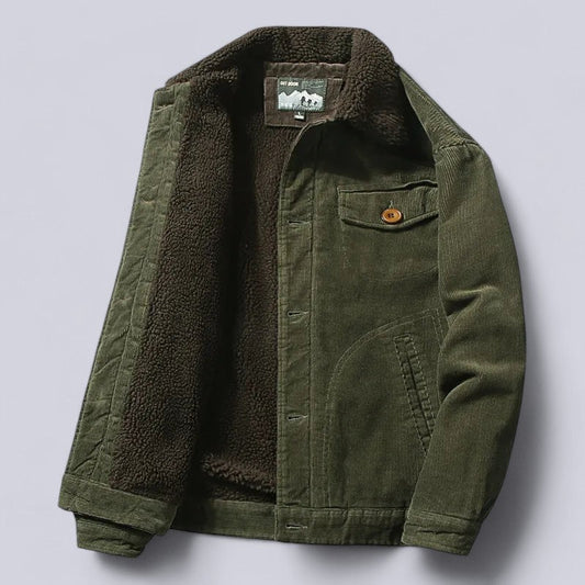 Men's Corduroy Autumn Jacket with Soft Lining