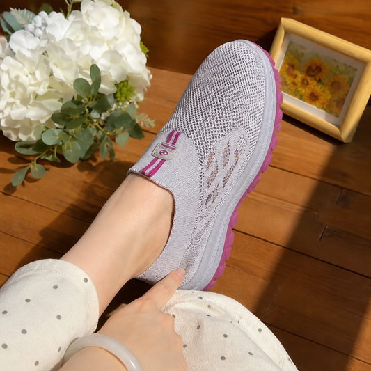 Stretch Knit Wide Fit Slip-On Sneakers
