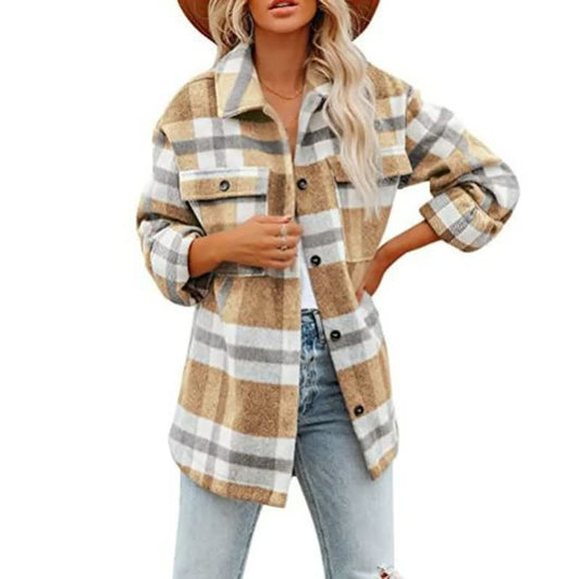 Soft Checked Comfort Blouse