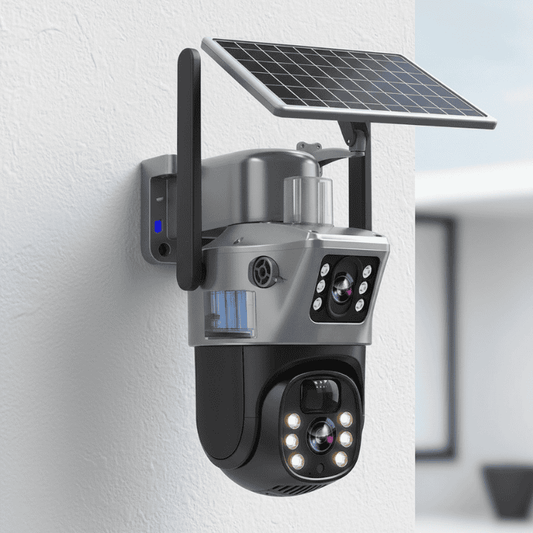 Solar Powered 4K Pan Tilt Outdoor Security Camera