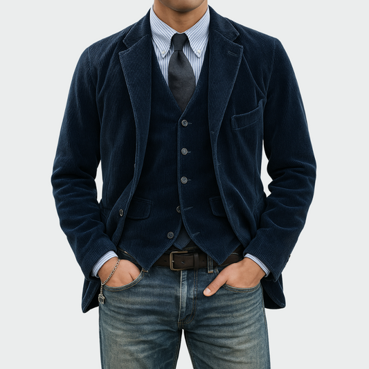 Tailored Notch Lapel Blazer Coat